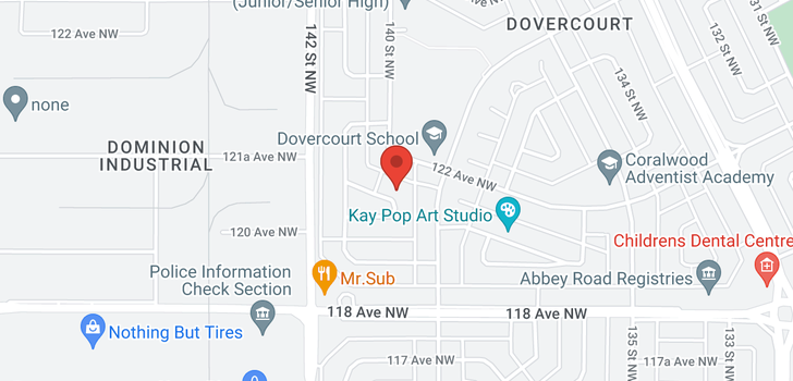 map of 14012 121 ave NW